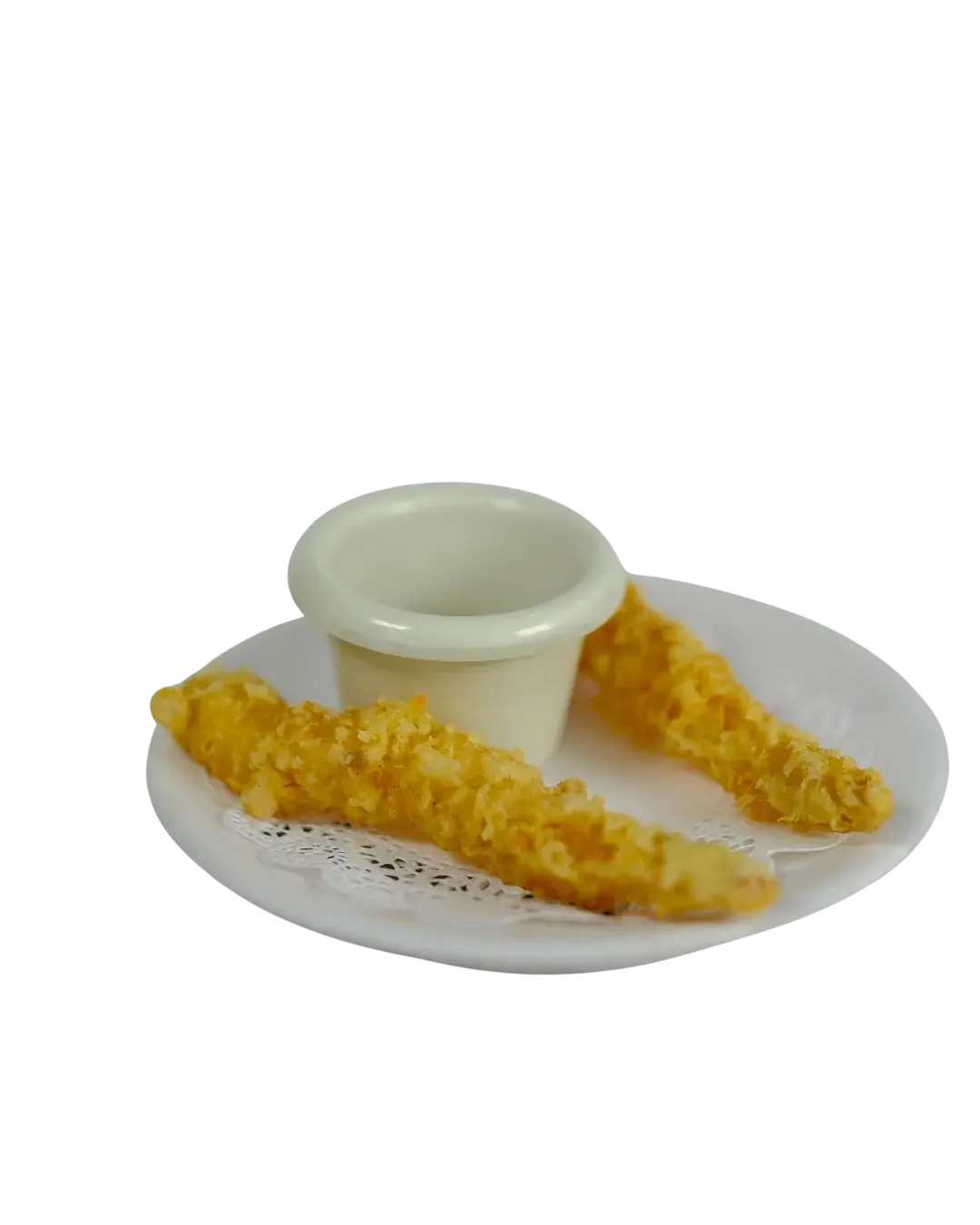 Sushi plate on conveyor belt